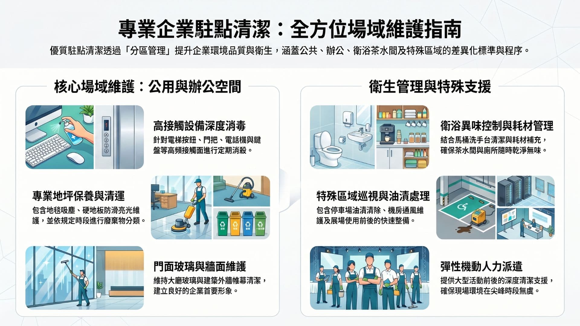 台中企業駐點清潔服務內容