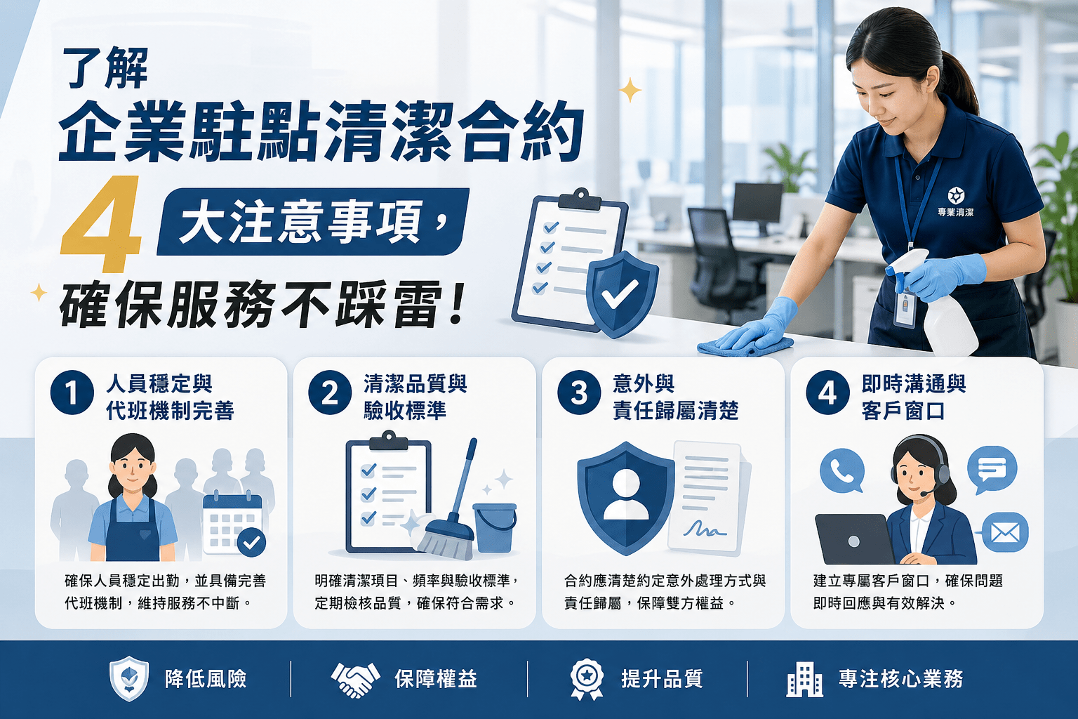 駐點清潔合約重點
